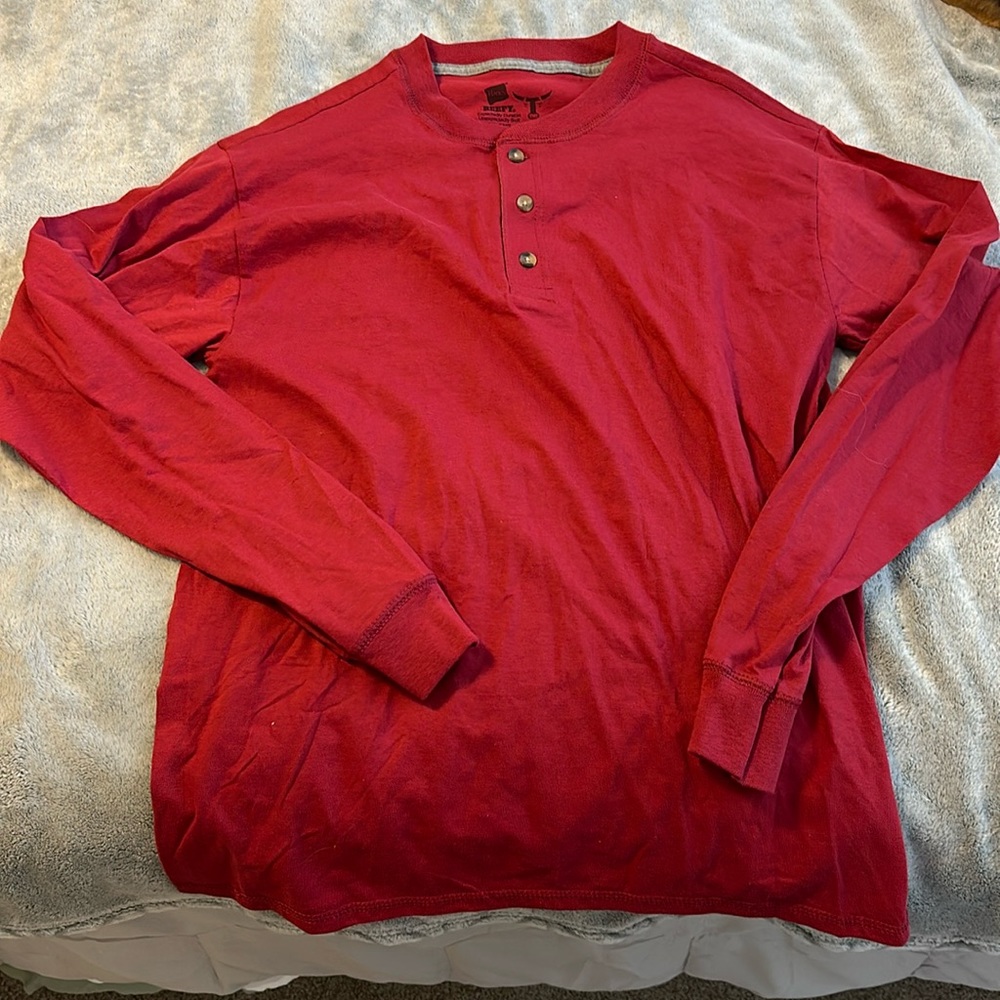 Red Mens Long Sleeve
